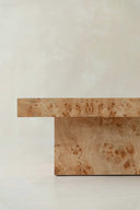 Mesa de centro Burl Wood