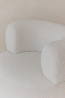 Sillón oval bouclé