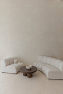 Sala Curved Bouclé 3 plazas