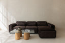Sala Chocolate Bar 3 plazas + ottoman