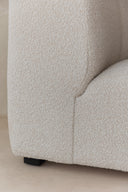 Sillón curved bouclé 1 plaza
