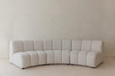 Sala Curved Bouclé 3 plazas