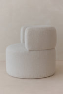 Sillón oval bouclé